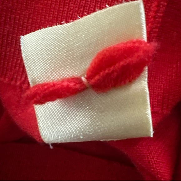 Anthropologie Moth Small Pullover Wool Blend Sweater Top Lightweight Soft Red - Picture 14 of 14